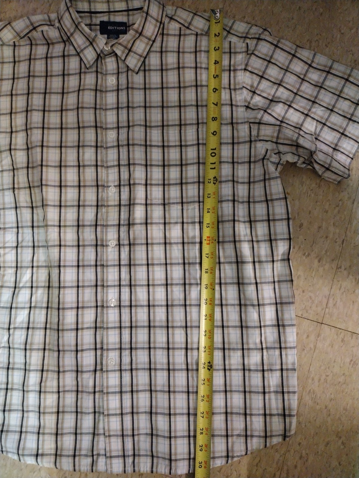 Basic Editions Sears Button Up Down Shirt Men's S… - image 9