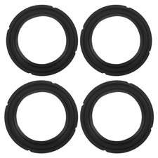 4 Pcs Speaker Rubber Edge Round Rings Replacement Parts for Repair