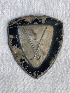 distintivo alpino sciatore regio esercito mod.31 (dimensioni:4 2cm.x4 5cm.)