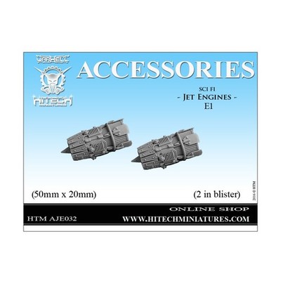 HiTech Mini Mini 28mm Sci Fi Jet Engines - E1 Pack New
