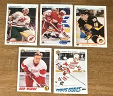 RUSSIAN FIVE Detroit Red Wing 5 CARD ROOKIE CARD GROUP ALL 1990 1991 Upper Deck!