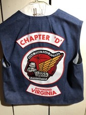 Gold Wing Road Riders Association Vest Denim GWRRA Women  s Size Large Virginia