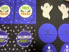 Lewis & Irene Haunted House Glow in the Dark Cotton Fabric by 1/4 M* Halloween