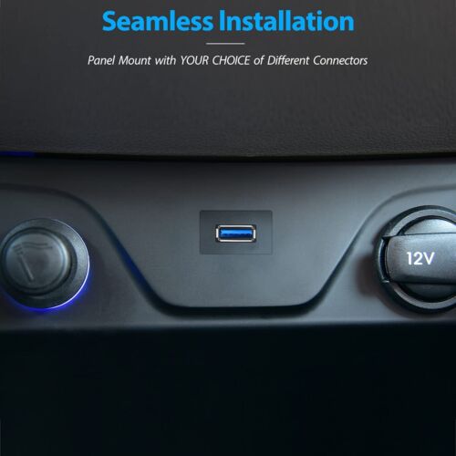 Cavo di prolunga montaggio su pannello incasso AUX maschio a femmina USB 3.0 da 3 piedi per auto camion - Foto 7 di 7