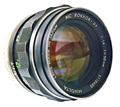 ミノルタ MINOLTA ROKKOR-PF 58mm f1.4 ♯2758 MINOLTA ミノルタ AUTO ROKKOR-PF 58mm F1.4 - メルカリ