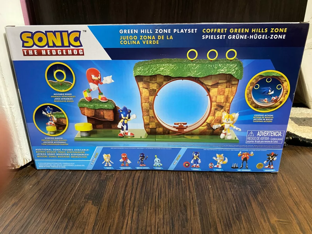 GREEN HILL ZONE Sonic The Hedgehog 10 Piece Playset FIGURE INCLUDED Sonic  Figure 192995403932