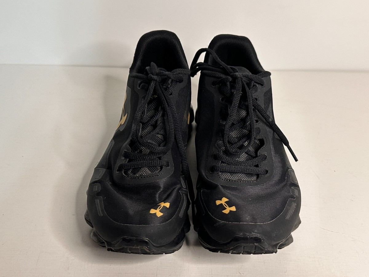 Under Armour Scorpio Black Gold Athletic Shoes Men Size 7 | eBay
