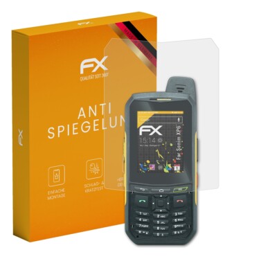 atFoliX 3x Displayfolie für Sonim XP6 Schutzfolie matt&stoßfest Folie