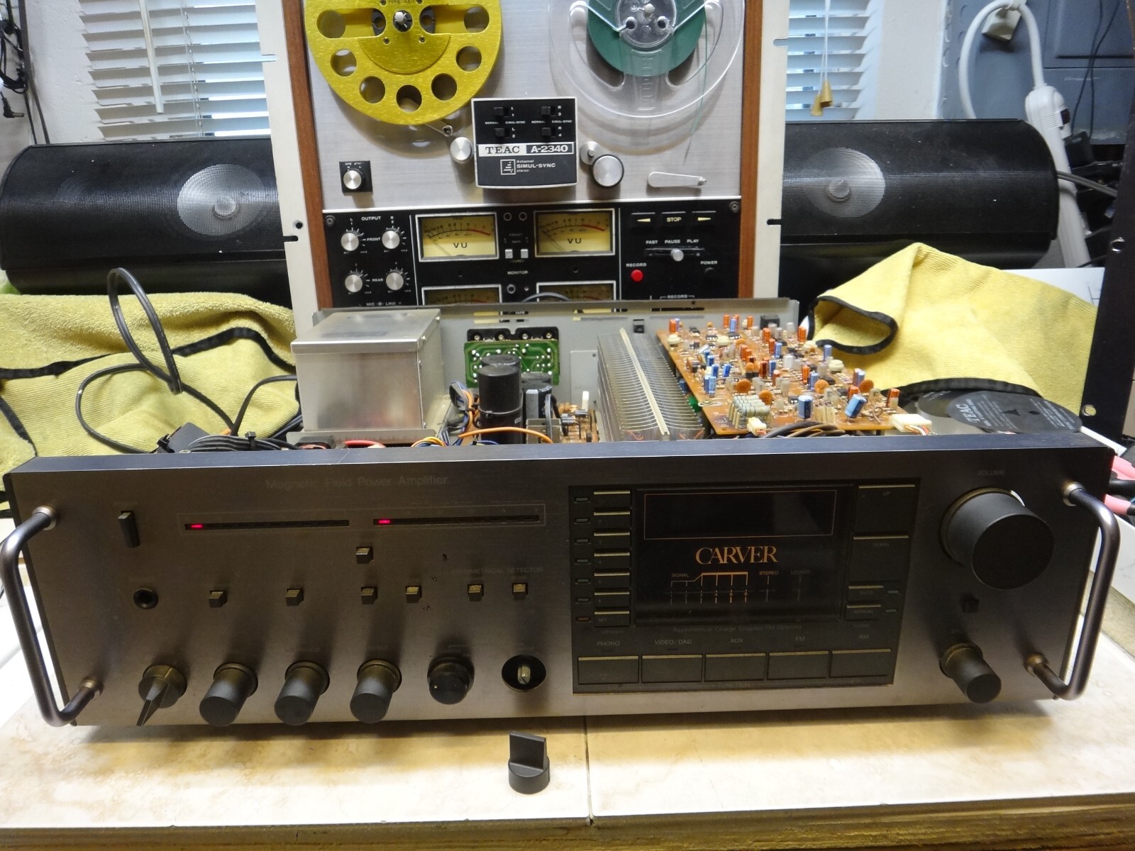 VINTAGE CARVER MXR130 STEREO RECEIVER PARTS OR RESTORE eBay