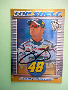 Jimmie Johnson signed 2002 PP #48 LOWES 2003 TOP SHELF ROOKIE Nascar Card TS 4