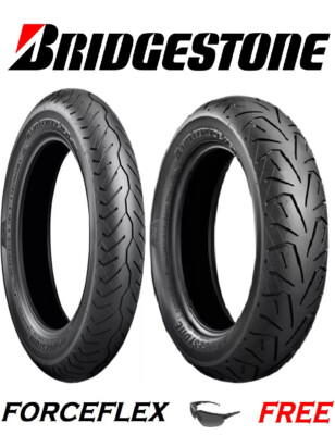 H50 BRIDGESTONE BATTLECRUISE 100/90-19 + 130/90-16 TIRES HARLEY DYNA SUPER GLIDE