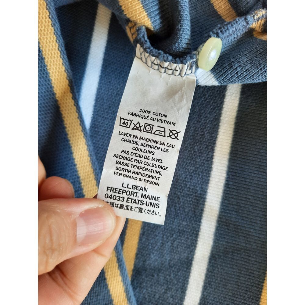 L. L Bean Men's Large Pure Cotton Multicolor Stri… - image 3