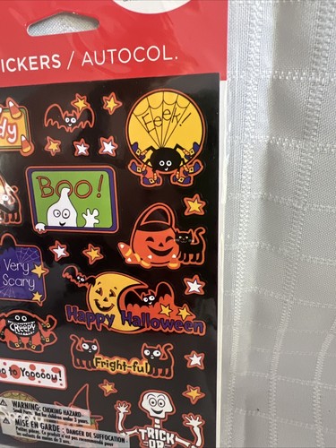 Halloween Spooky American Greetings Stickers 4 Sheets NEW Bat Pumpkin Cat - Picture 3 of 10