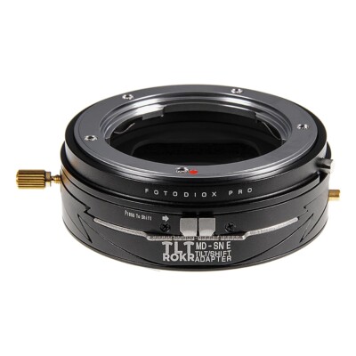 Fotodiox TLTROKR-Tilt/Shift LensAdapter MinoltaMD an SonyAlpha E-Mount Body