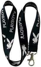 Bunny Black White Keychain Holder Lanyard USA Seller Play Boy