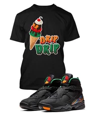 Drip Drip Tee Shirt to Match J8 Air Raid  Sneaker Mens Graphic Pro Club Shaka T