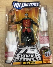 DC Universe Dr. Midnite Figure! 75 years of Super Powers! NEW NEVER OPENED!