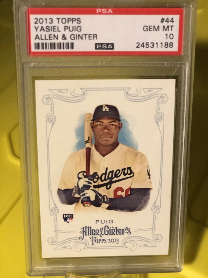 2013 Topps Allen Ginter Yasiel Puig PSA 10 - Image 3 of 4
