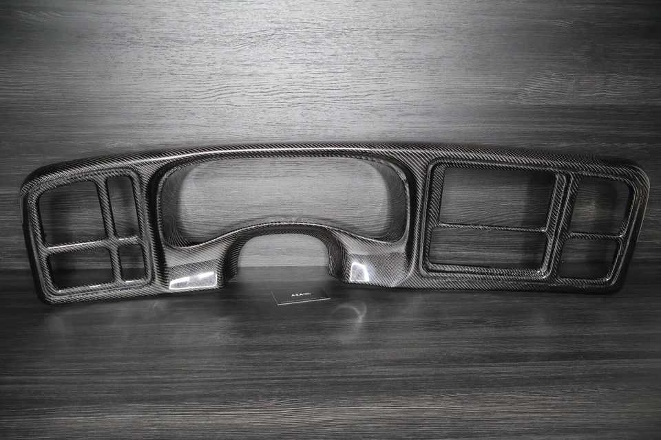 GMC Sierra Chevrolet Silverado Tahoe 1999-2007 bisel de tablero fibra de carbono 2 din Foto 2 de 4