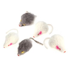 5 Pezzi Giocattoli Falsi Topi Peluche Topo Giocattoli Animali Domestici Gatti Giocattolo (Colore Casuale) UK