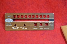Sonar Radio Corp. Faceplate for a FR-2517 Scanner New Old Stock