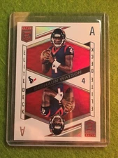 DESHAUN WATSON PRIZM REFRACTOR TEXANS ACE 2018 Donruss Elite Deck 