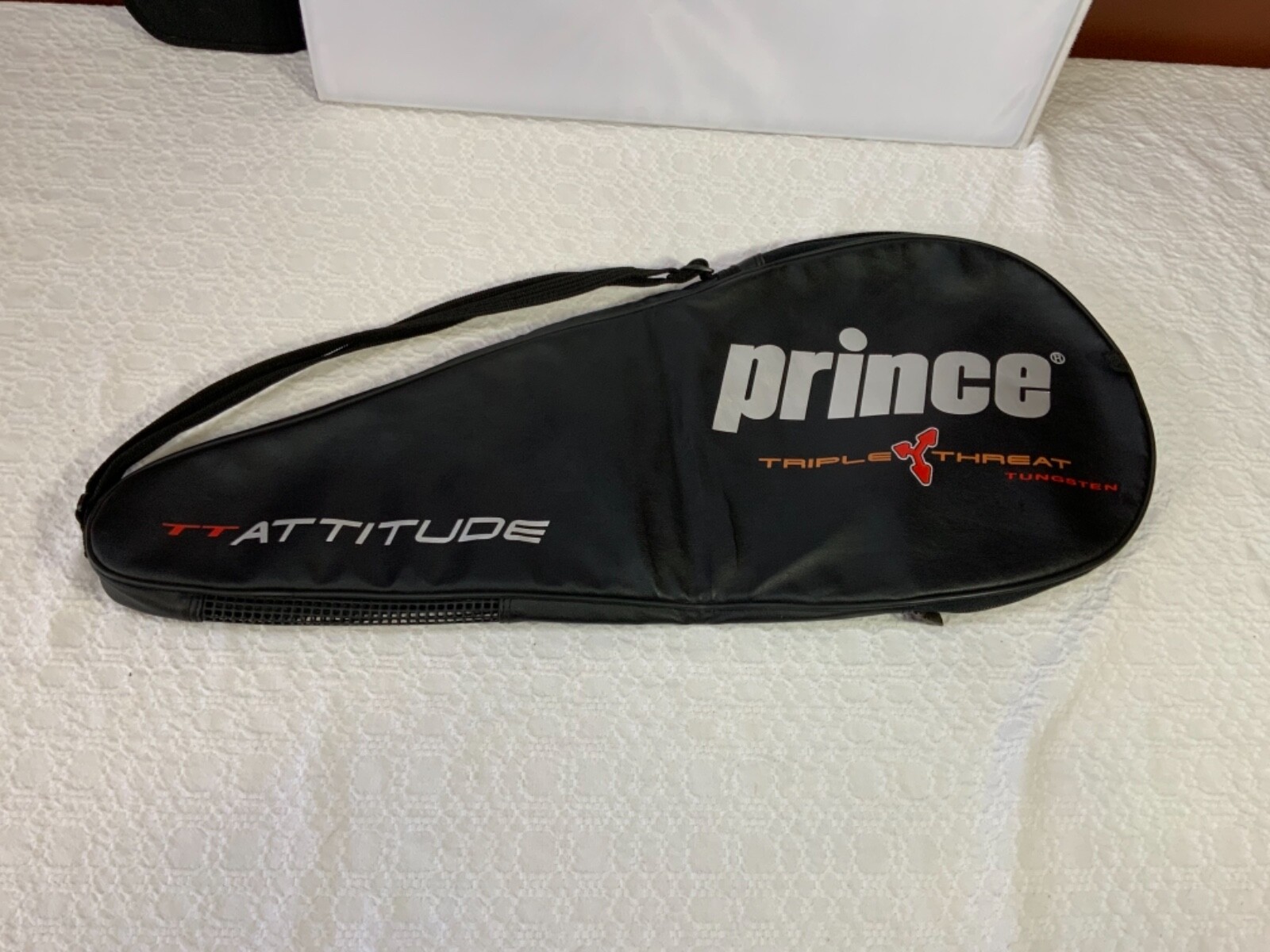 PRINCE TT TRIPLE THREAT ATTITUDE TENNIS RACQUET COVER BAG HOLDER W/ STRAP
