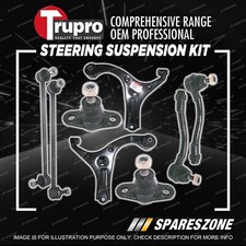 Trupro Ball Joint Control Arm Sway bar Tie Rod Kit for Kia RIO JB Sedan Hatch