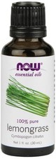 1 Bottle of NOW Foods Lemongrass Oil 100 Pure, 1 Ounce Diffuser  Burner Use