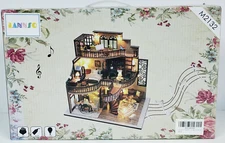 DIY Dollhouse Miniature Kit with Music Box - Mini Wooden Dollhouse Lannso M2132