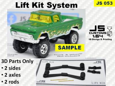 Hot Wheels Lift Kit 62 Chevy Pickup 3D Printed Parts Only