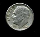 1962 D Roosevelt Dime US 10 Cent U.S America SILVER UNITED STATES 10c Coin #6878 — photo 1