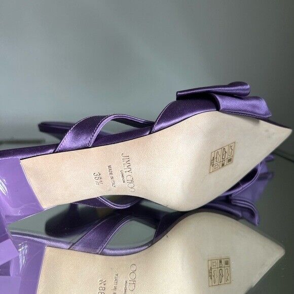 New Jimmy Choo Flaca bow-embellished 50mm mules 38.5 | eBay New Jimmy Choo Flaca bow-embellished 50mm mules 38.5 | eBay