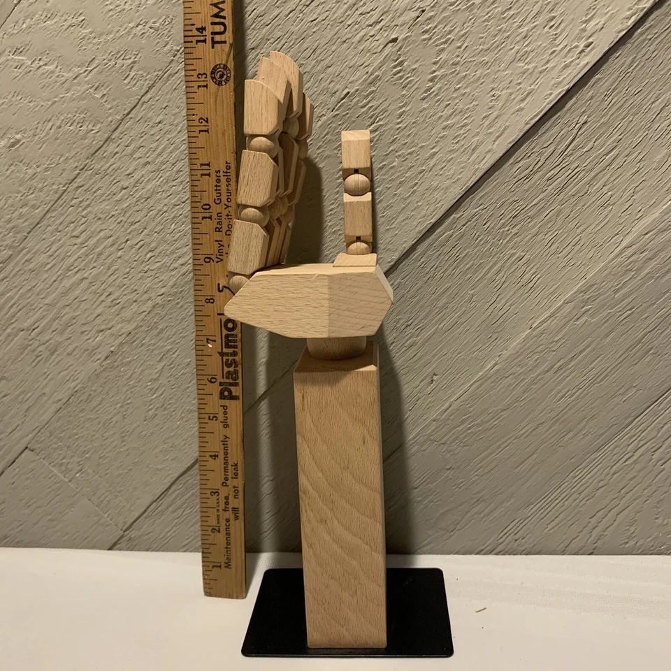 Rare Ikea Lanespelare Beech Wood Moveable Headphone Hand Stand - Image 4 of 4