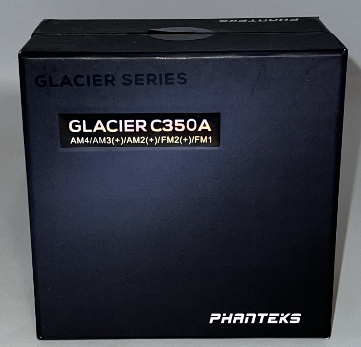 Phanteks Glacier C350I CPU Water Block Acrylic Cover RGB LED - Chrome