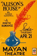ALISON'S HOUSE POETIC ROMANCE MAYAN THEATRE FEATHER PEN USA VINTAGE POSTER REPRO