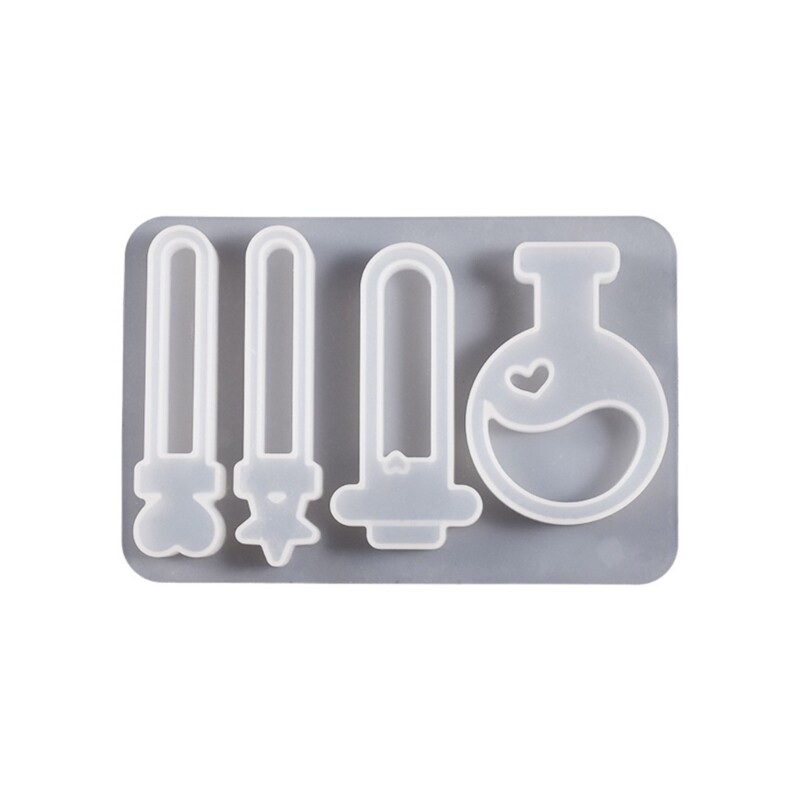 Shiny Glossy Silicone Mold for DIY Bottle Ornaments Keychains Pendants