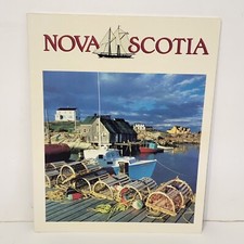 Vintage 1990 Nova Scotia Canada Vacation Tourist Travel Pictures Maps Info Book