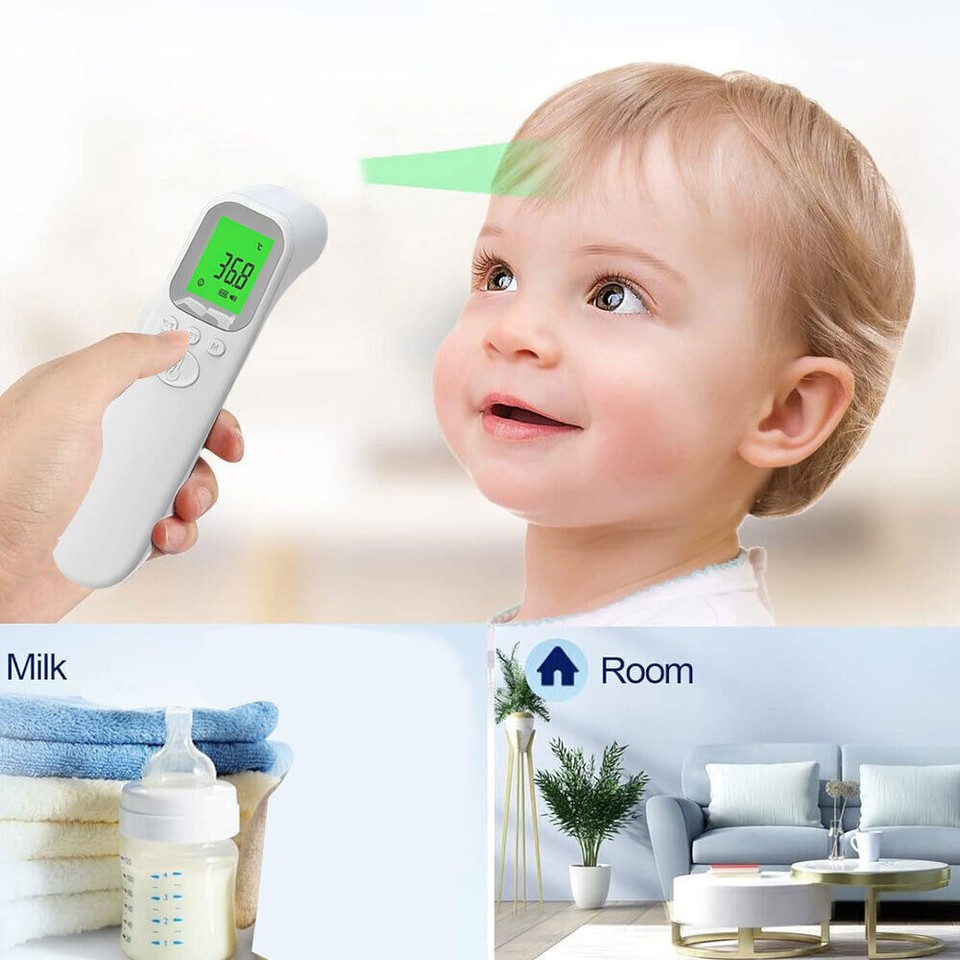 Digital Forehead Thermometer Meter Electronic Contactless Accuracy Non ...