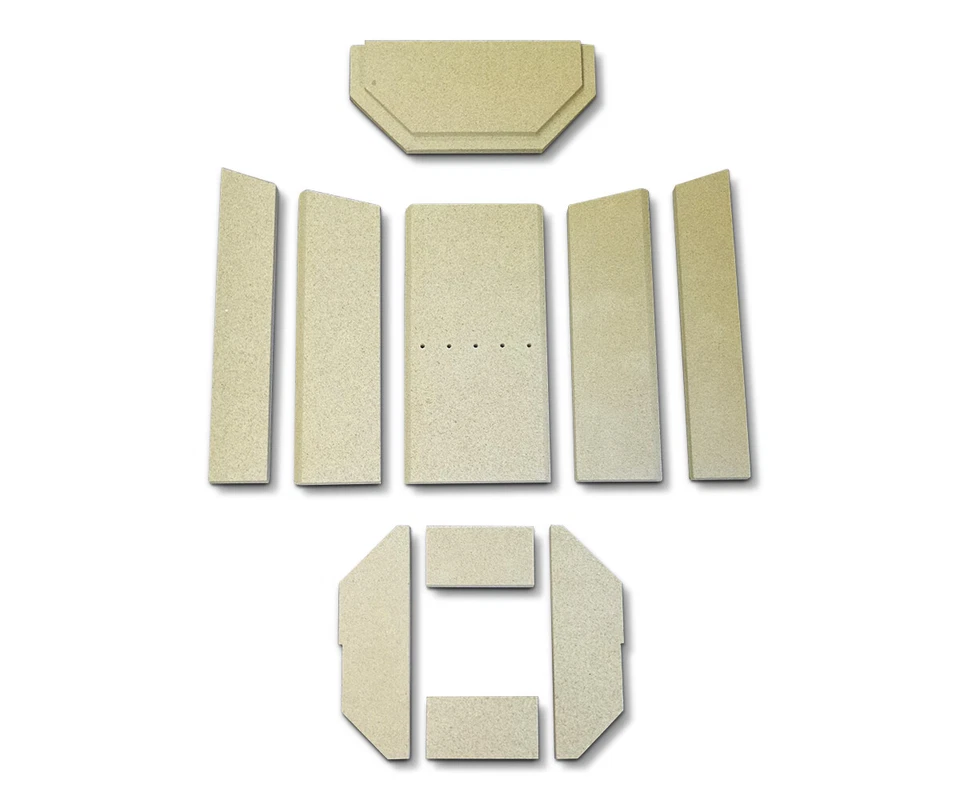 KAMINXPERT Feuerraumauskleidung für Justus Usedom 5 Kaminofen Ersatzteile Brennraum