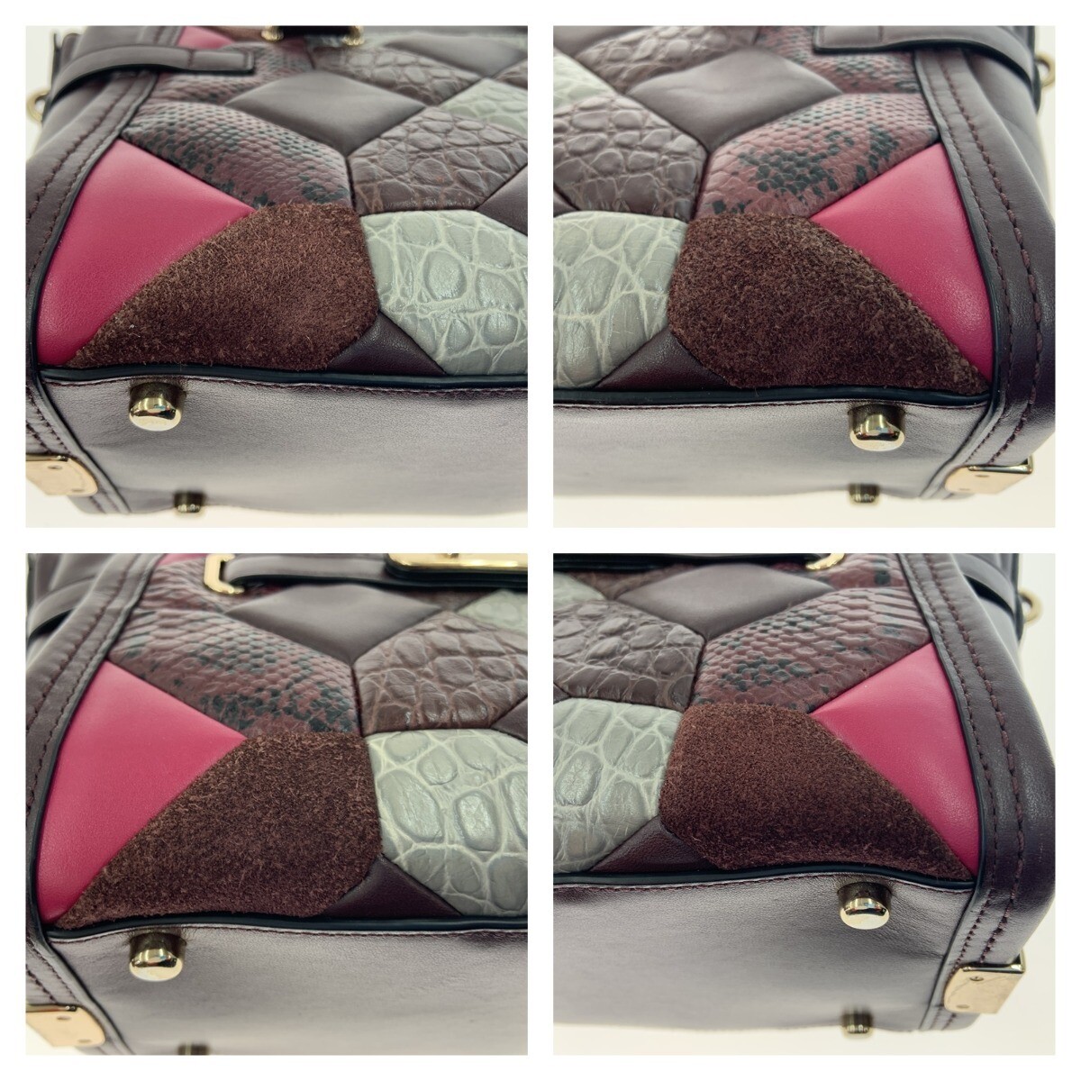 COACH Swagger 27 Patchwork Embossed Exotic Leathe… - image 5