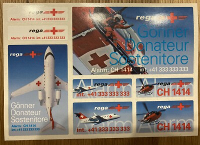 REGA SWISS AIR AMBULANCE  STICKER
