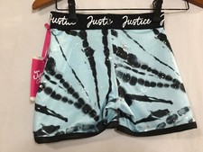 New Justice Girls Tie Dye Shorts Sport Dance Cheer Gymnastic Size Large 12-14