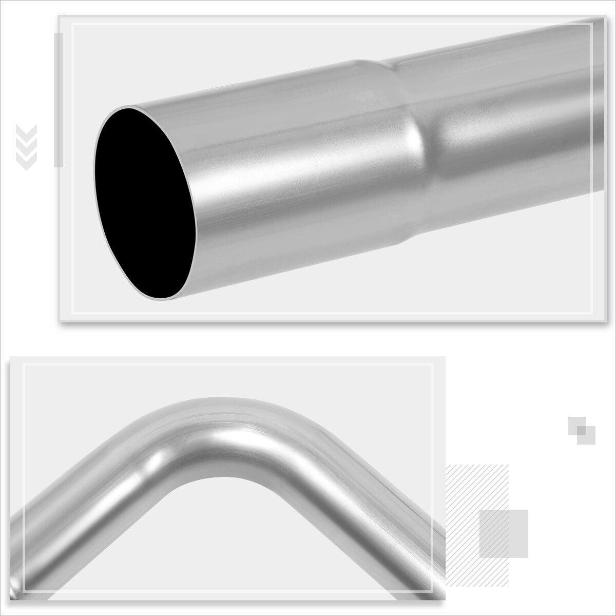 DIY 2X Straight& 45 90 Degree& UBend 8 Pcs 2.0"OD Mild Steel Exhaust