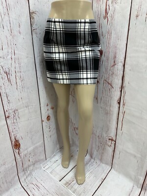 Urban Outfitters Tartan Skirt Urban Outfitter Black White Plaid