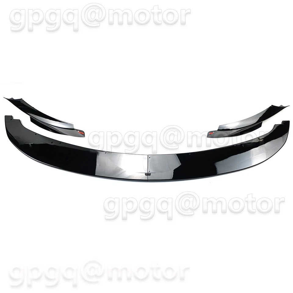 For BMW 3-Series E90 E91 LCI M Sport 2009-12 MP Style Front Bumper Lip Splitter - Image 4 of 4