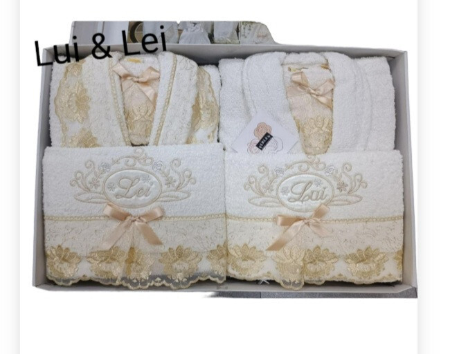 Set Bagno Ferlen 8 Pezzi - Asciugamani E Accappatoi Morbidi In Cotone 100% - Regalo Perfetto - Foto 5