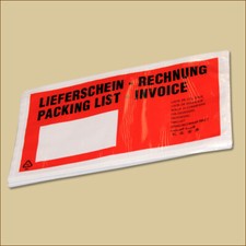 Lieferscheintaschen DIN lang Lieferschein Rec...