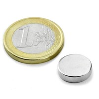 10 X Scheibenmagnet Rundmagnet Ø 12 Mm, HöHe 4 Mm Neodym (Ndfeb) - HäLt 3,5 Kg