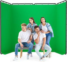 Portable 7.87x13.12ft Green Screen Kit with Heavy Duty Stand for Photography